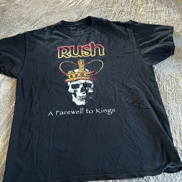 VTG 2005 RUSH Short Sleeve T-Shirt: A Farewell to Kings black in GUC no size tag - Picture 1 of 7